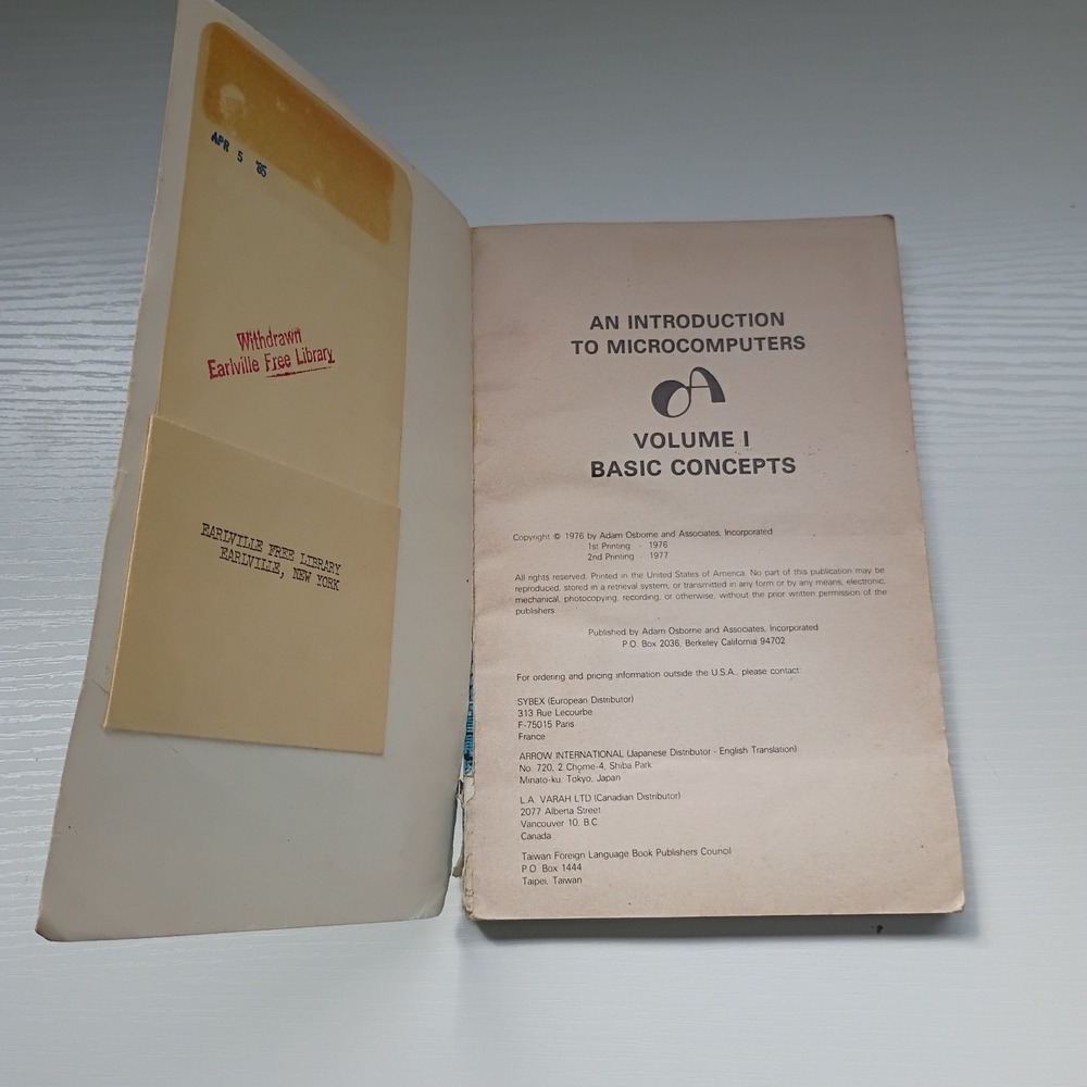 An Introduction To Microcomputers Volume 1; Adam Osborne; VINTAGE 1976 - Picture 8 of 10
